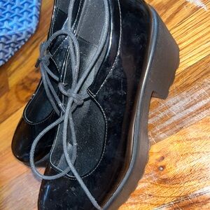 Nasty Gal Black Platform Mary Jane’s